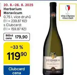 Tesco Herbarium Moravicum, 0,75 I nabídka