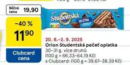 Tesco Orion Studentská pečeť oplatka, 30-31 g, více druhů nabídka