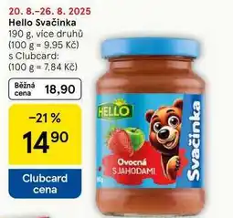 Tesco Hello Svačinka, 190 g, více druhů nabídka