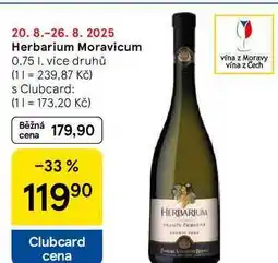 Tesco Herbarium Moravicum, 0.75 l nabídka