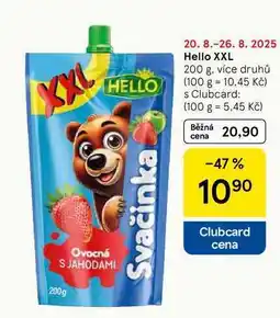 Tesco Hello XXL, 200 g, více druhů nabídka