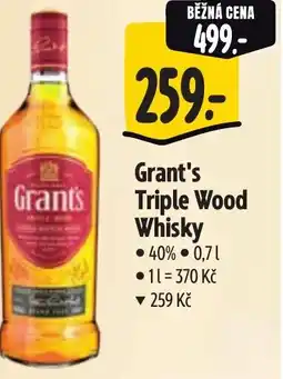 Albert Grant's Triple Wood Whisky nabídka