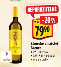 Albert Zámecké vinařství Bzenec nabídka