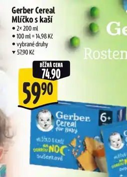 Albert Gerber Cereal Mlíčko s kaší nabídka
