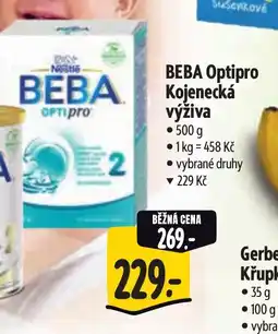 Albert BEBA Optipro Kojenecká výživa nabídka