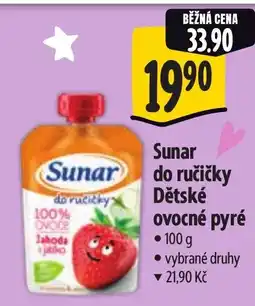 Albert Sunar do ručičky Dětské ovocné pyré nabídka