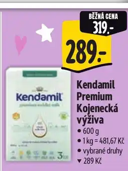 Albert Kendamil Premium Kojenecká výživa nabídka
