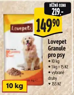 Albert Lovepet Granule pro psy nabídka
