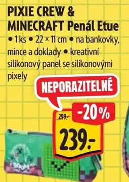 Albert PIXIE CREW & MINECRAFT Penál Etue nabídka