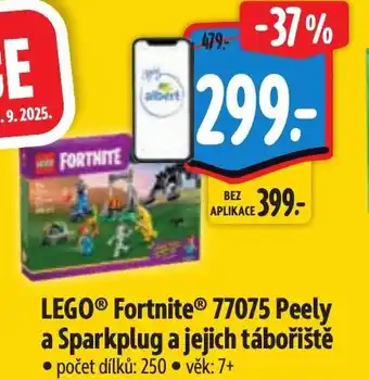 Albert LEGO® Fortnite® 77075 Peely a Sparkplug a jejich tábořiště nabídka