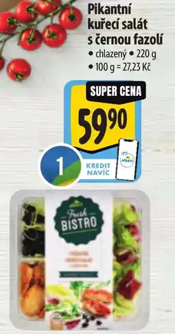 Albert Pikantní kuřecí salát s černou fazolí nabídka