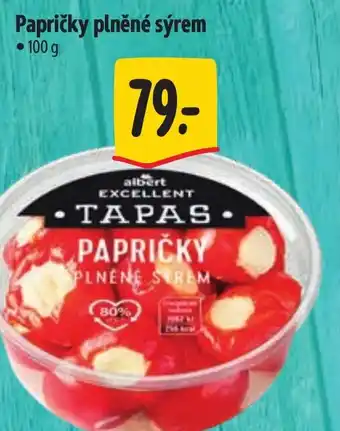 Albert Papričky plněné sýrem nabídka