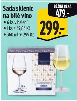 Albert Sada sklenic na bílé víno nabídka