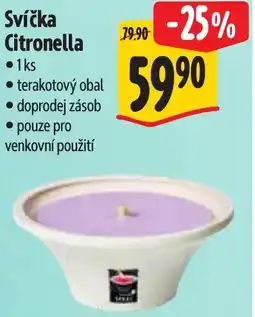 Albert Svíčka Citronella nabídka