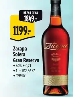 Albert Zacapa Solera Gran Reserva nabídka