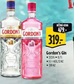 Albert Gordon's Gin nabídka