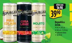 Albert Republica Drink nabídka