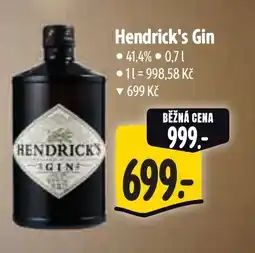 Albert Hendrick's Gin nabídka
