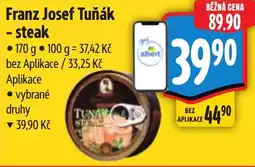Albert Franz Josef Tuňák - steak nabídka