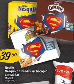 Coop Nestlé Nesquik/ Cini-Minis/Chocapic Cereal Bar nabídka