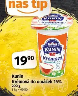 Coop Kunín Krémová do omáček 15% nabídka