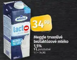 Coop Meggle trvanlivé bezlaktózové mléko 1.5% nabídka
