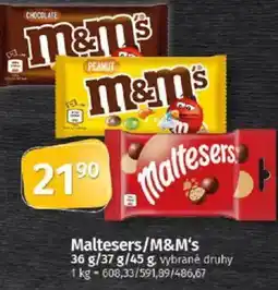 Coop Maltesers/M&M's nabídka