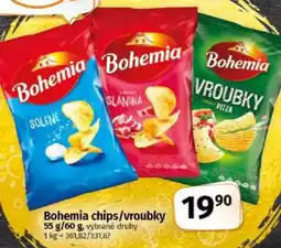 Coop Bohemia chips/vroubky nabídka