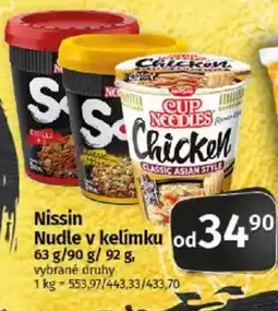 Coop Nissin Nudle v kelímku nabídka