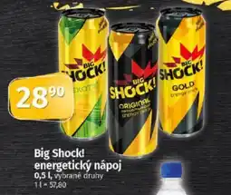Coop Big Shock! energetický nápoj nabídka