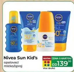 Tamda Foods Nivea Sun Kid's opalovací mléko/sprej nabídka