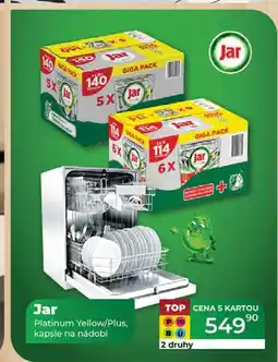 Tamda Foods ar Platinum Yellow/Plus, kapsle na nádobí nabídka