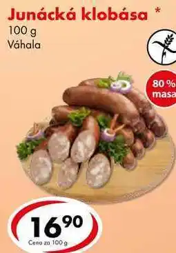 CBA Junácká klobása, 100 g nabídka