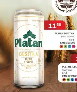 Tamda Foods PLATAN DESÍTKA Světlé výčepní 0,51 nabídka
