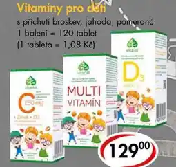 CBA Vitamíny pro děti, 120 tablet nabídka