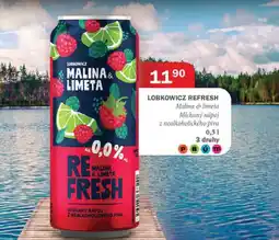 Tamda Foods LOBKOWICZ REFRESH Malina & limeta Míchaný nápoj z nealkoholického piva 0,51 nabídka