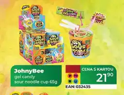Tamda Foods JohnyBee gel candy sour noodle cup 65g nabídka