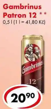 CBA Gambrinus Patron 12, 0,5 l nabídka