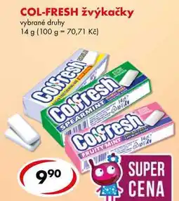 CBA COL-FRESH žvýkačky, 14 g nabídka