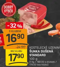 Flop Kostelecké uzeniny šunka dušená standard nabídka