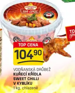 Flop Vodňanská drůbež kuřecí křídla sweet chilli v kyblíku nabídka