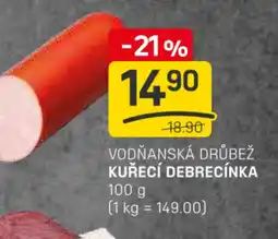 Flop Vodňanská drůbež kuřecí debrecínka nabídka