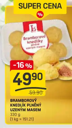 Flop Bramborový knedlík plněný uzeným masem nabídka