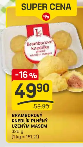 Flop Bramborový knedlík plněný uzeným masem nabídka