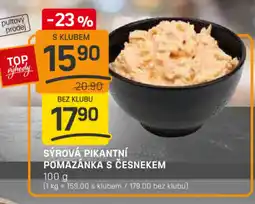 Flop Sýrová pikantní pomazánka s česnekem nabídka