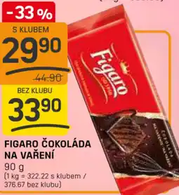 Flop Figaro čokoláda na vaření nabídka