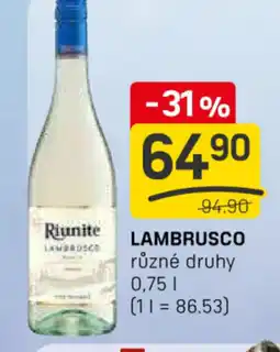 Flop Lambrusco nabídka