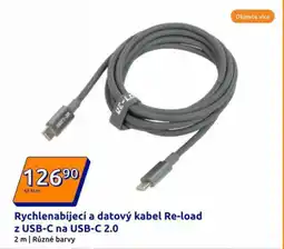 Action rychlenabíjecí a datový kabel re-load z usb-c na usb-c 2.0 nabídka