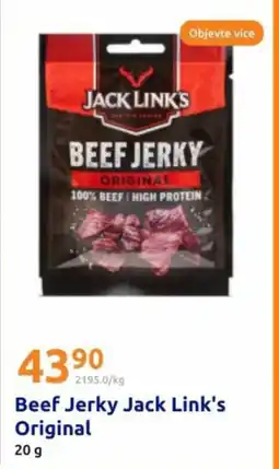 Action Beef jerky jack link's original nabídka