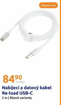 Action Nabíjecí a datový kabel re-load usb-c nabídka